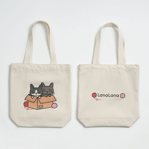 Cat Couple Tote Bag - Image 4