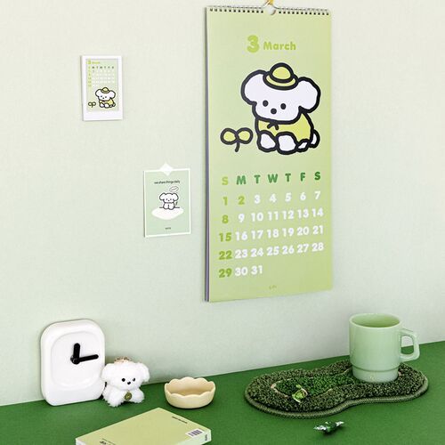 2026 Coi Puppy Wall Calendar - Image 2