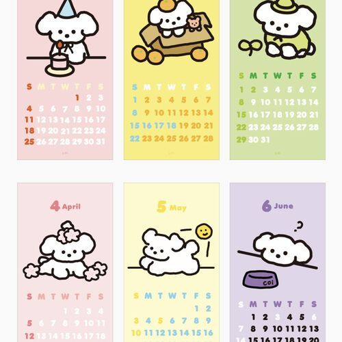 2026 Coi Puppy Wall Calendar - Image 8
