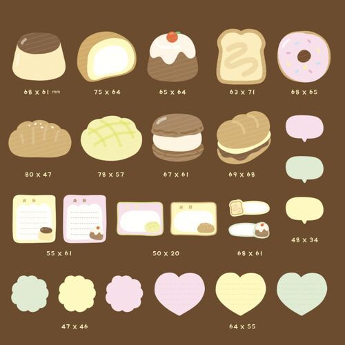 23pcs Dessert Cafe Sticker Set - Image 4