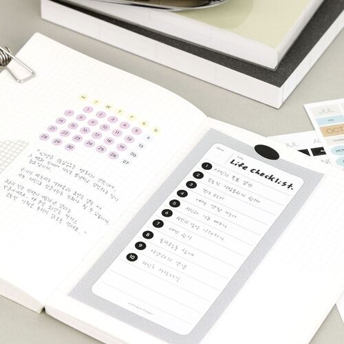 6pcs Calendar Month & Date Sticker Set - Image 10