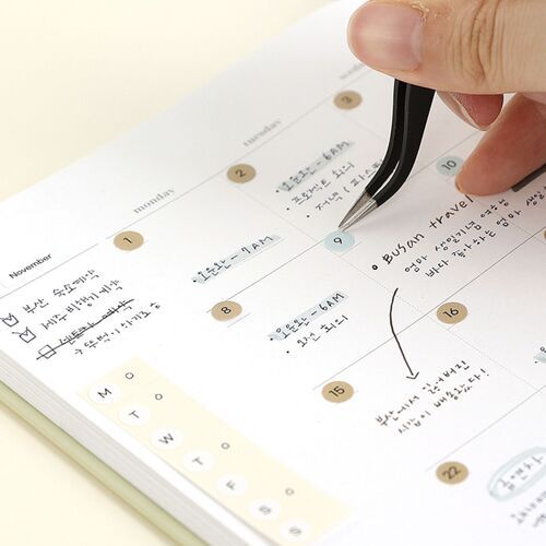 6pcs Calendar Month & Date Sticker Set - Image 2