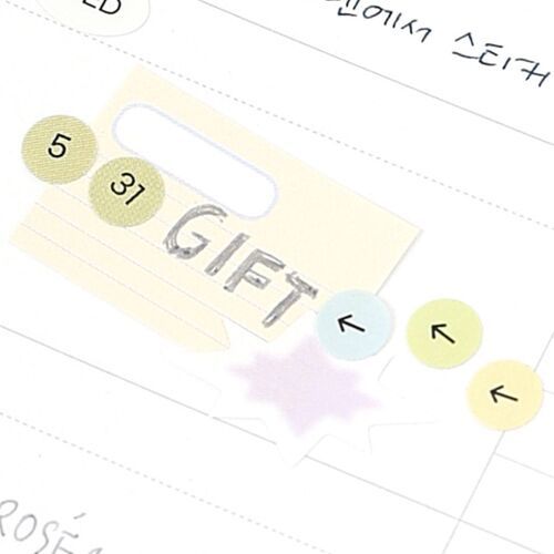 6pcs Calendar Month & Date Sticker Set - Image 17