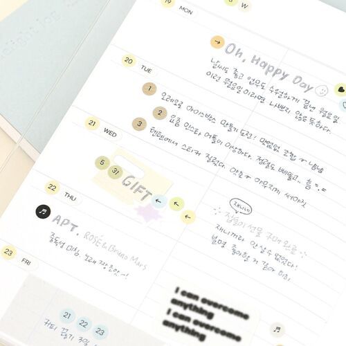 6pcs Calendar Month & Date Sticker Set - Image 11