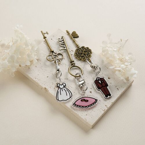 Wedding Acrylic Key Ring - Image 10