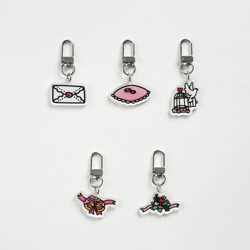 Wedding Acrylic Key Ring - Image 6