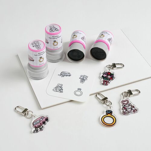 Wedding Acrylic Key Ring - Image 12