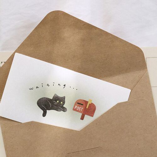 Playful Black Cat Deco Sticker - Image 6