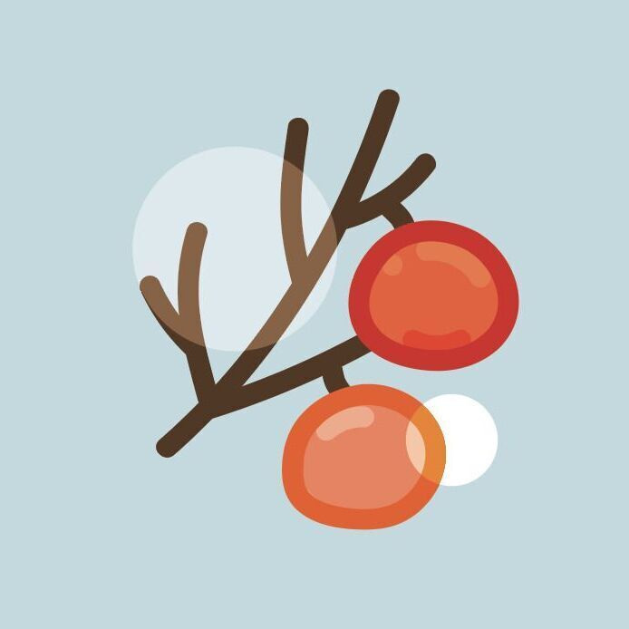 Seasonal Landscape Masking Tape, 07 Persimmon Grove