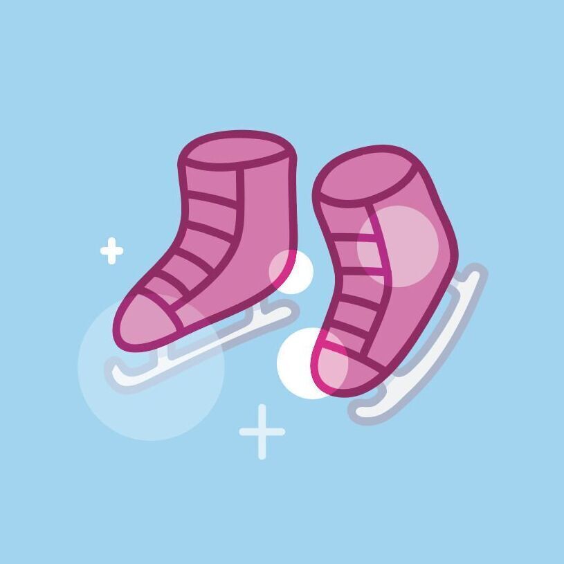 Seasonal Landscape Masking Tape, 06 Ice Skating