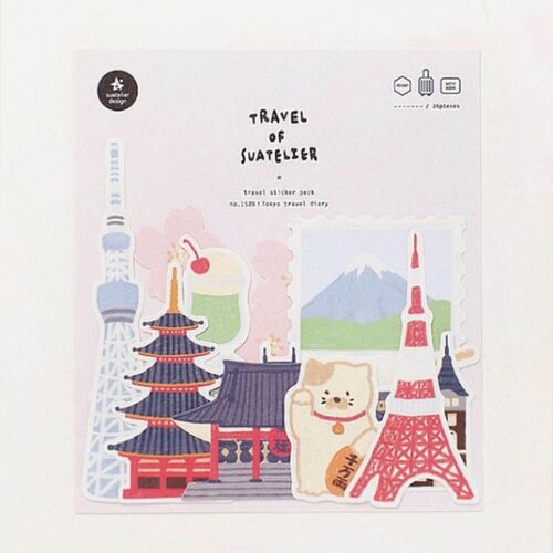 28pcs Tokyo Travel Sticker Set
