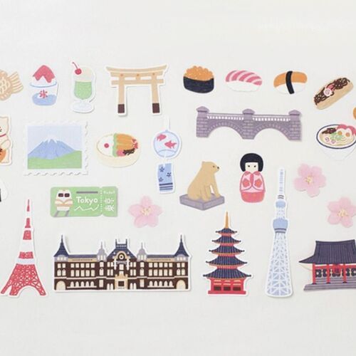 28pcs Tokyo Travel Sticker Set - Image 8