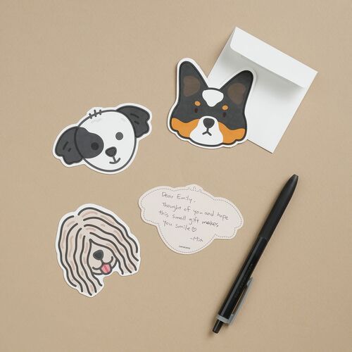 Mini Dog Face Card - Image 2