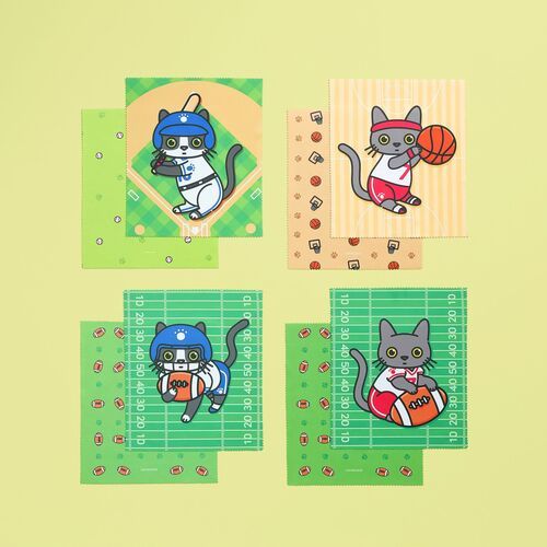 Lana & Tuxedo Cat Sports Screen Cloth - Image 7