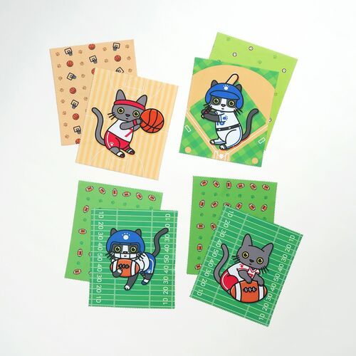 Lana & Tuxedo Cat Sports Screen Cloth - Image 8