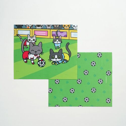 Lana & Tuxedo Cat Soccer Screen Cloth - Image 3