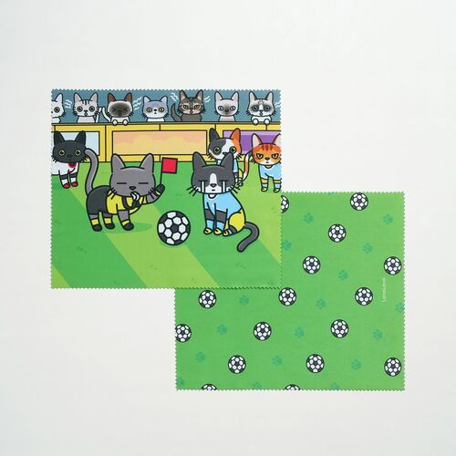 Lana & Tuxedo Cat Soccer Screen Cloth - Image 5