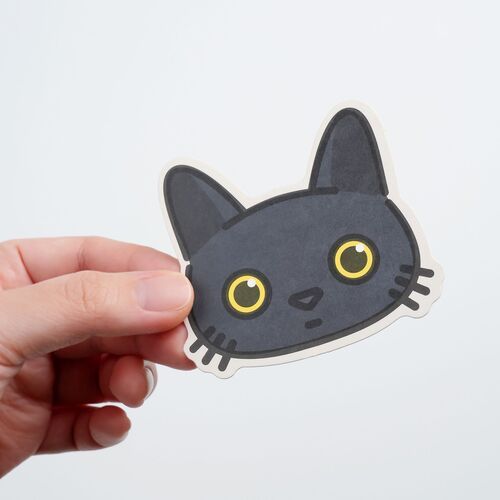 10pcs Mini Cat Face Card Set - Image 5