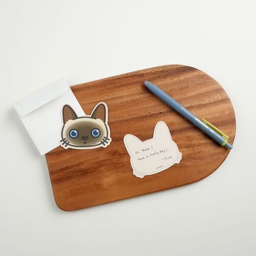 10pcs Mini Cat Face Card Set - Image 6