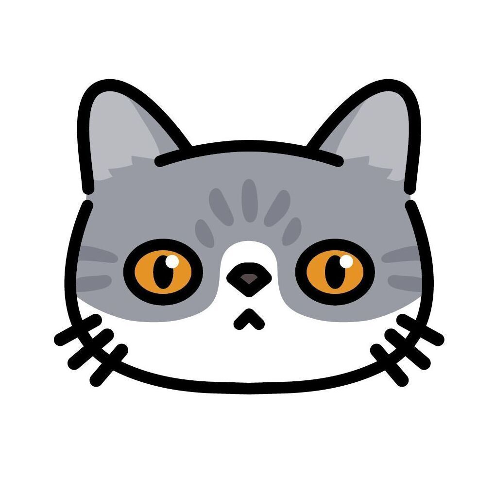 10pcs Mini Cat Face Card Set, Set 08 Exotic Shorthair