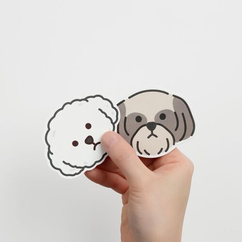 10pcs Mini Dog Face Card Set - Image 6