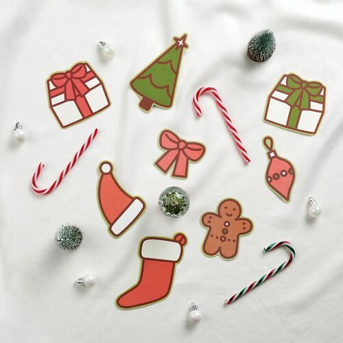 10pcs Christmas Mini Card Set - Image 6