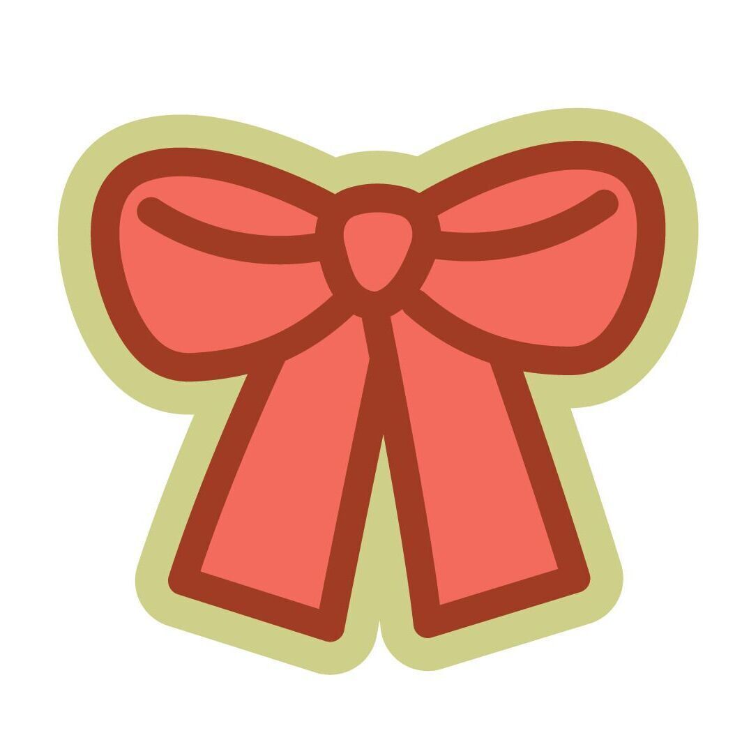 10pcs Christmas Mini Card Set, Set 05 Ribbon