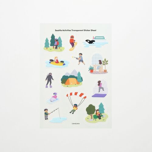 Seattle Activities Deco Sticker - Image 4