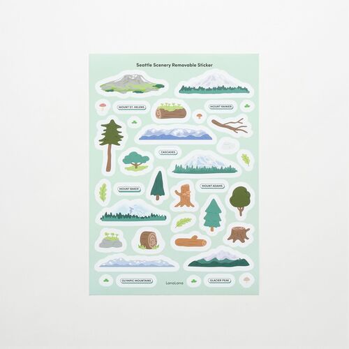 Seattle Scenery Deco Sticker - Image 3