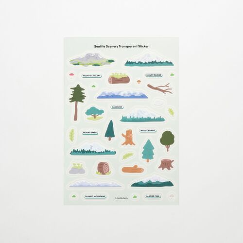 Seattle Scenery Deco Sticker - Image 4