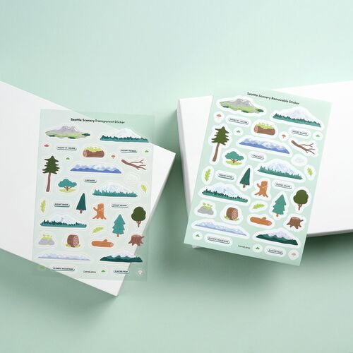 Seattle Scenery Deco Sticker