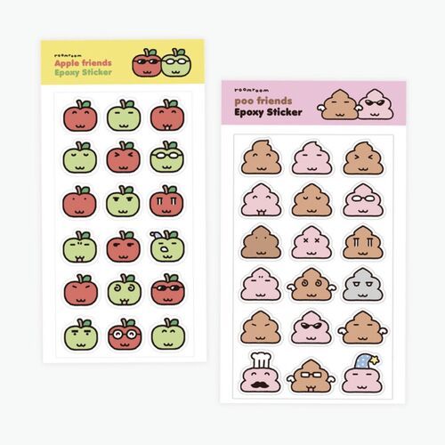 Little Friends Epoxy Sticker