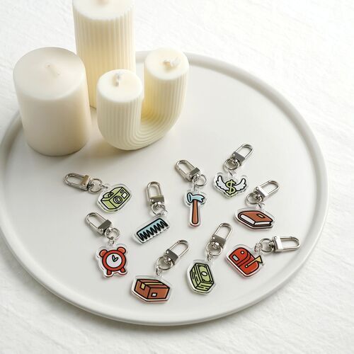 Daily Routine Acrylic Key Ring - Image 3