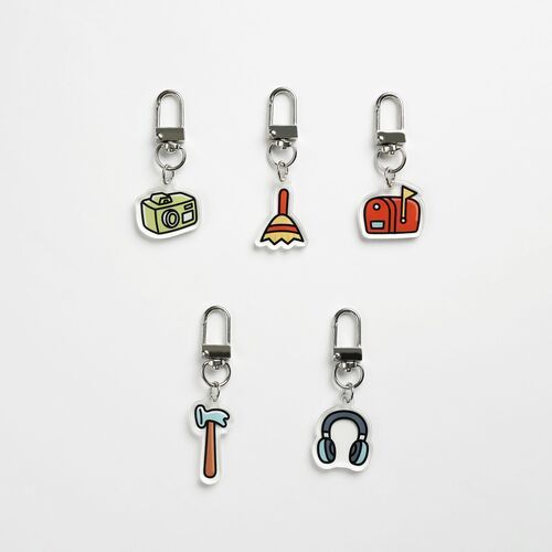 Daily Routine Acrylic Key Ring - Image 4