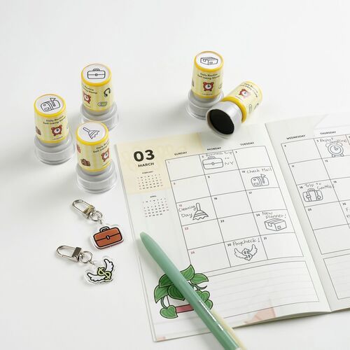 Daily Routine Acrylic Key Ring - Image 8