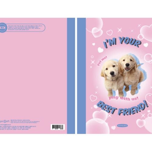Kawaii Cat & Puppy Lined Notebook - Image 5