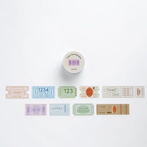 Vintage Ticket Masking Tape - Image 2