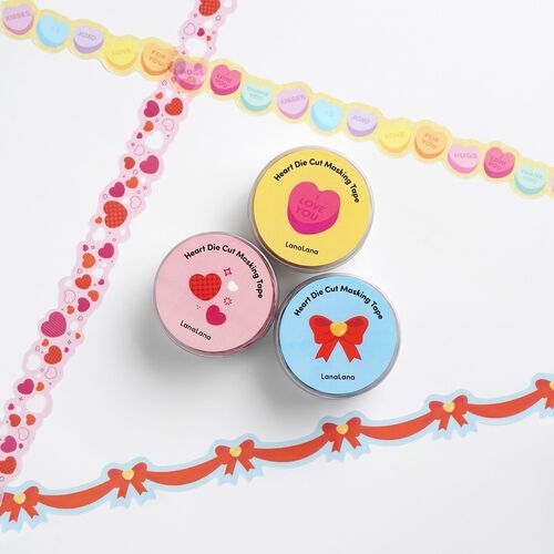 Heart Die Cut Masking Tape