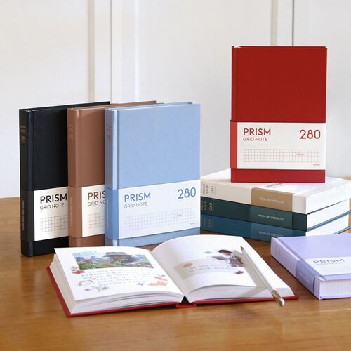 Prism B6 280p Hardcover Grid Notebook v3 - Image 4