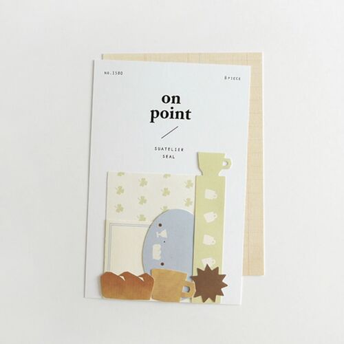 8pcs Coffee On Point Sticker Set