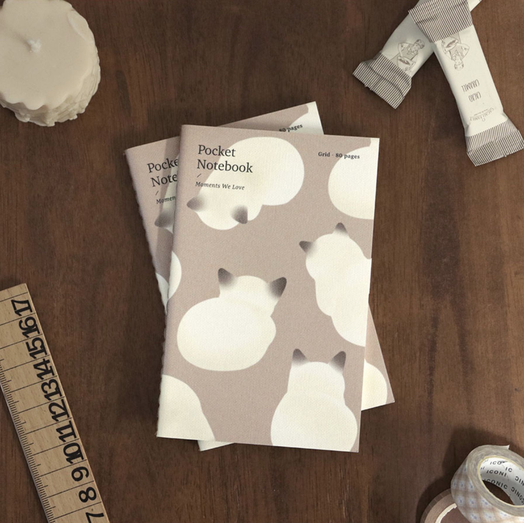 MochiThings: Calm Days Pocket Grid Notebook