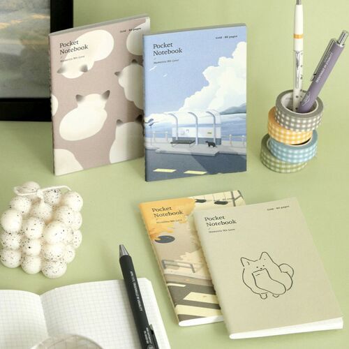 Calm Days Pocket Grid Notebook