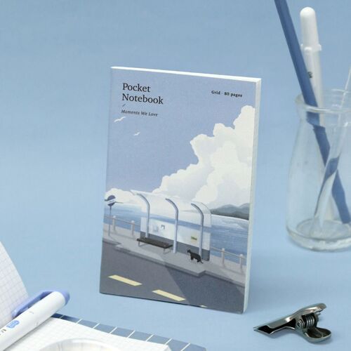 Calm Days Pocket Grid Notebook - Image 4