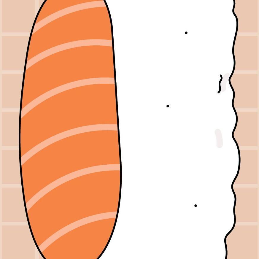 12 Salmon Sushi