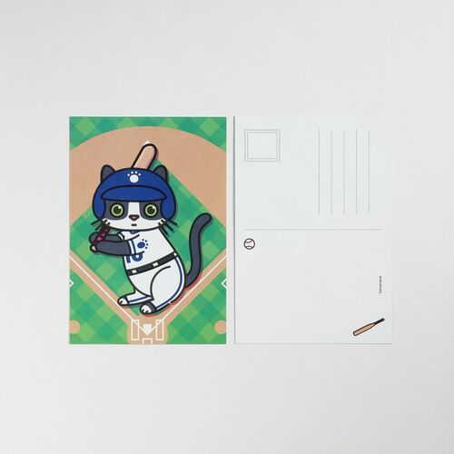 Lana & Tuxedo Cat Sports Postcard - Image 4