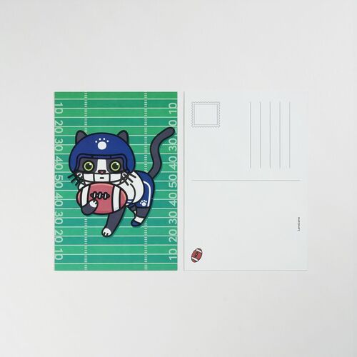 Lana & Tuxedo Cat Sports Postcard - Image 6