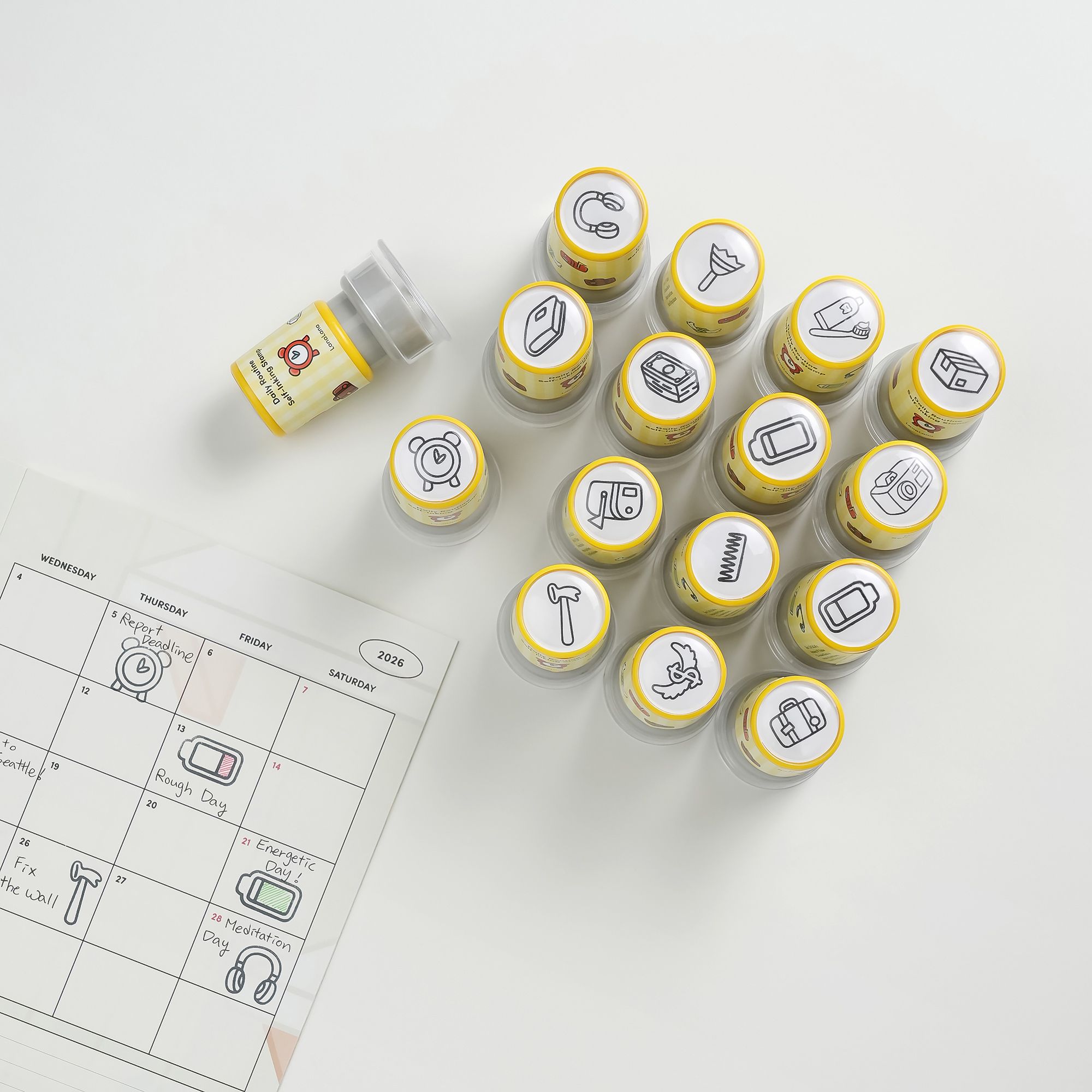 MochiThings: Daily Routine Self-inking Stamp