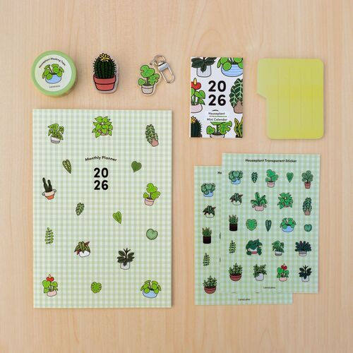 Houseplant 2026 Monthly Stationery Gift Set (7pcs)