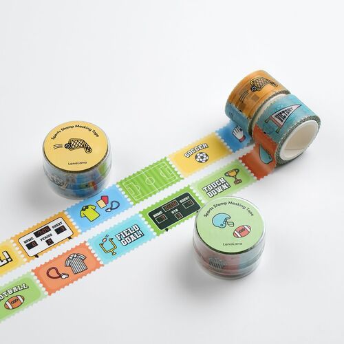 Sports Stamp Masking Tape
