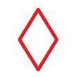 Playing Cards Slim Masking Tape, Diamond